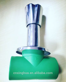 Absperrventil-Messingmaterial grüne Farbe-Ppr Chrome für Wasser-Versorgungssystem